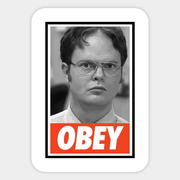 OBEY The assistant (to the) regional manager Sticker by GusDynamite